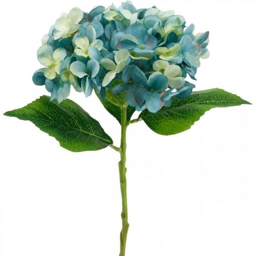 Floristik24 Ozdobná hortenzia modrá umelý kvet Umelý záhradný kvet V35cm