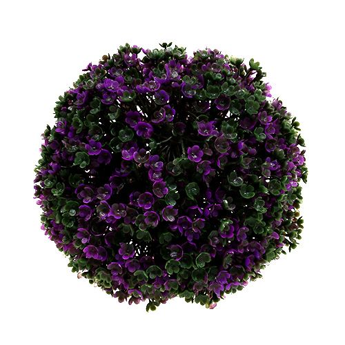 Floristik24 Ozdobná guľa fialová z kvetov rastlinná guľa umelá Ø15cm 1ks