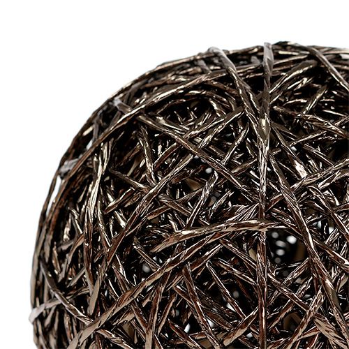 Deco guľa tmavohnedá Ø15cm | Floristik24.sk