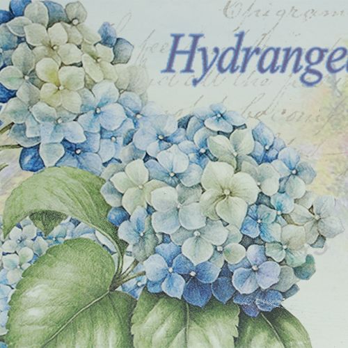 položky Dekoračný podnos hortenzie plastový podnos biely 39×27,5cm