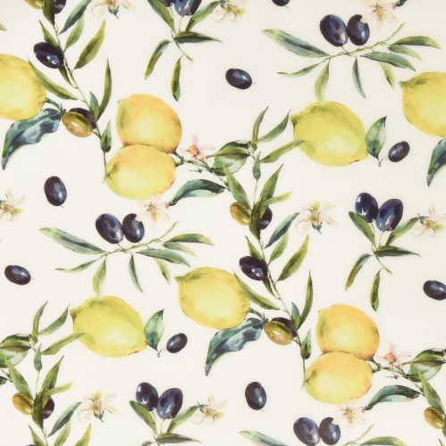 Floristik24 Ozdobný podnos biely podnos z olivového a citrónového dreva Ø35cm