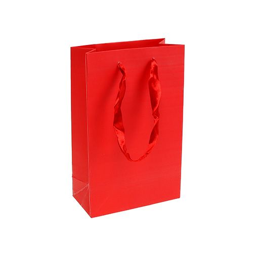 Floristik24 Deko taška na darček červená 12cm x19cm 1ks