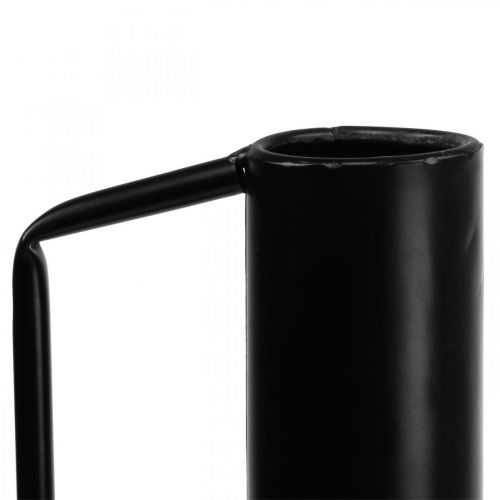 položky Dekoratívna váza kovová čierna rúčka dekoračný džbán 14cm V28,5cm