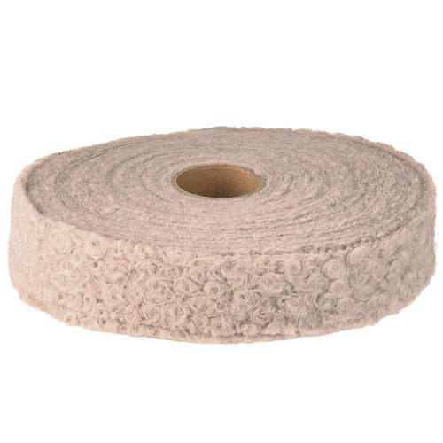 položky Dekoratívna stuha staroružová, široká darčeková stuha, vlnený vzhľad 40mm 8m