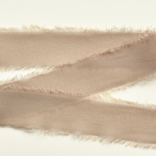 položky Dekoračná stuha hnedá šifónová stuha bahenne hnedá 40mm 15m