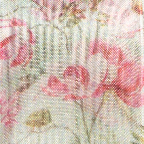 položky Darčeková stuha s kvetinovým vzorom na elegantné darčekové balenie, 15 m