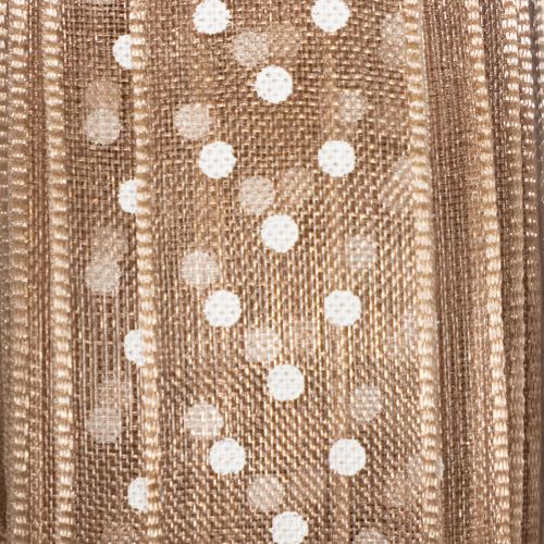 položky Darčeková stuha s bodkami pre štýlové svadobné dekorácie a kreatívne balenie, šírka 1,5 cm, dĺžka 20 m