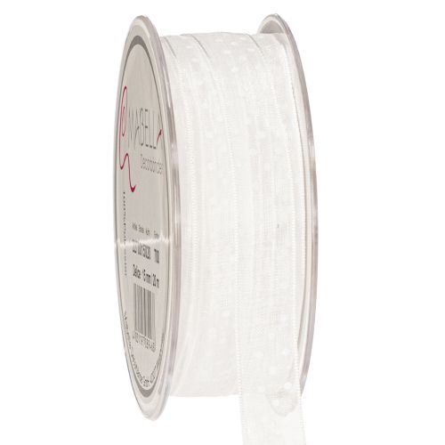 Floristik24 Slávnostná ozdobná stuha na zdobenie darčekov a remeselných projektov, šírka 1,5 cm, dĺžka 20 m