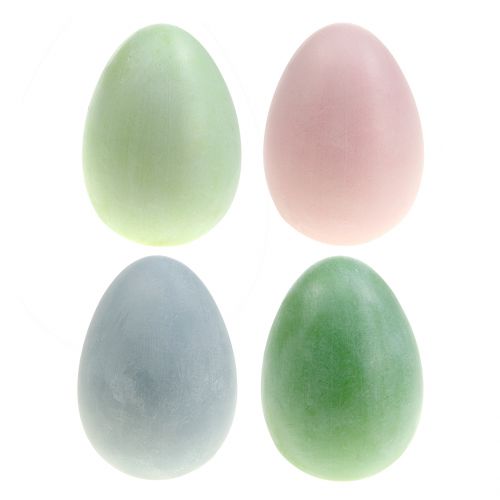 Floristik24 Veľkonočné vajíčka sortiment pastelové farby V10cm 8ks