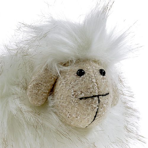 Floristik24 Deco figúrka ovečka krémová 21cm