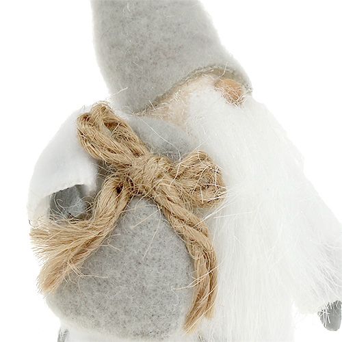 Floristik24 Dekoračná figúrka Mikuláša 13cm sivá, biela 2ks