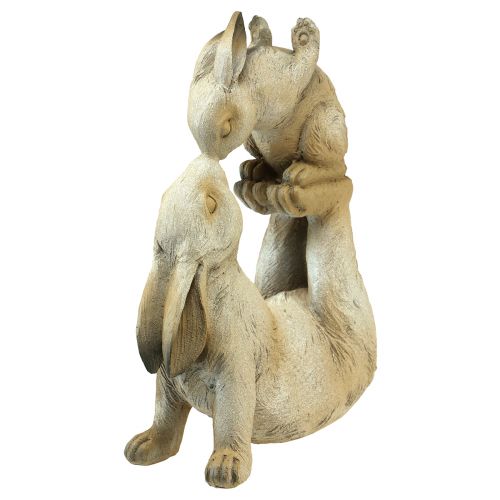 položky Dekoratívne figúrky matka králik s dieťaťom králik sivohnedý V35cm