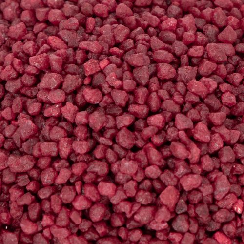 položky Dekoratívne granulované červené dekoračné kamene 2mm - 3mm 2kg