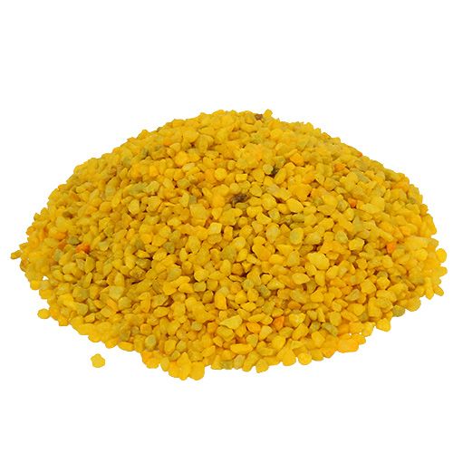 Dekoračný granulát žlté dekoračné kamene 2mm - 3mm 2kg