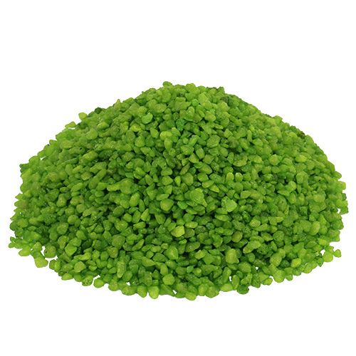 Floristik24 Dekoračné granulátové zelené dekoratívne kamene 2mm - 3mm 2kg