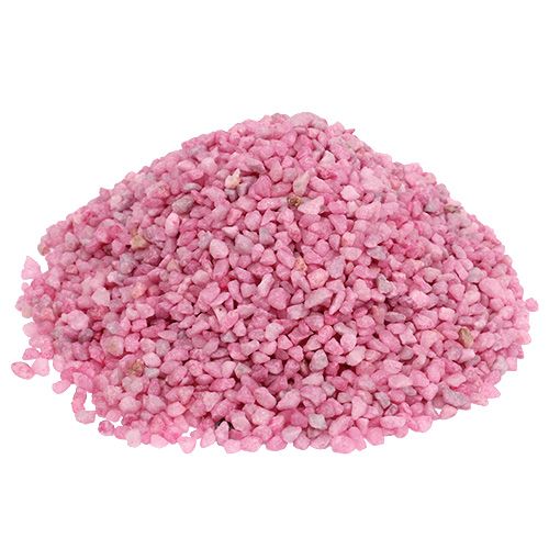 Floristik24 Dekoračné granule ružové ozdobné kamienky 2mm - 3mm 2kg