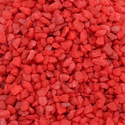 položky Dekoračné kamienky granulátové červené 2mm - 3mm 2kg