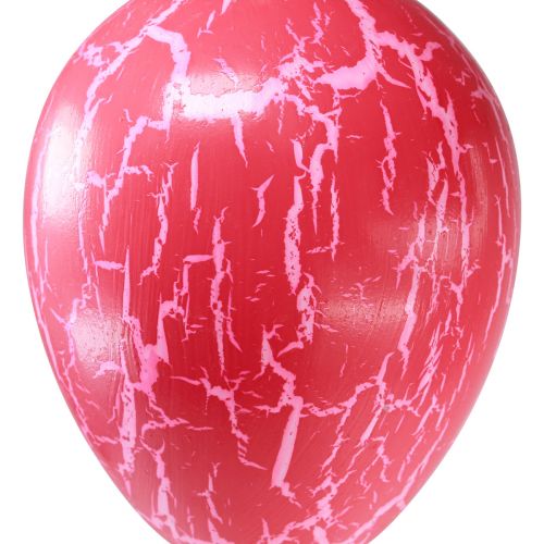 položky Ozdobný vešiak veľkonočné vajíčka žltá/ružová/červená craquelure Ø8,5cm 3ks