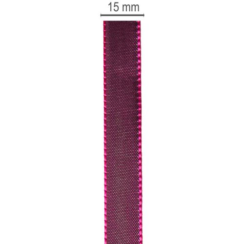 Úzka taftová darčeková stuha na kreatívne dekorácie, šírka 15 mm, dĺžka 50 m | Floristik24.sk