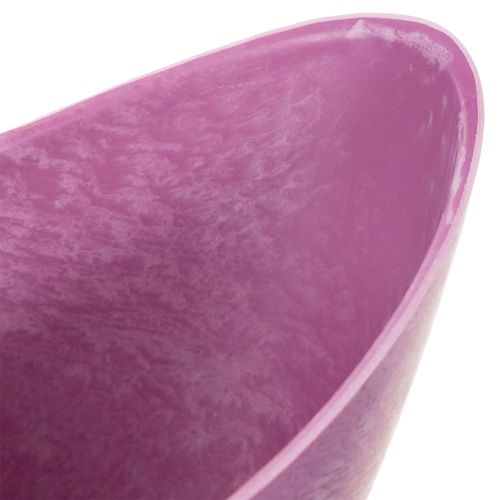 Dekoratívna miska plastová ružová 20cm x 9cm V11,5cm 1 kus | Floristik24.sk