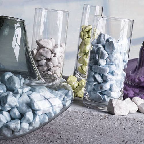 položky Ozdobné kamienky 9mm - 13mm jablko zelená 2kg