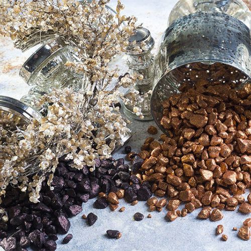 položky Ozdobné kamene 9mm - 13mm káva 2kg