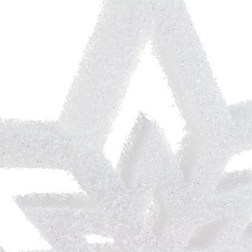 položky Dekoratívna hviezda biela, zasnežená 28cm L40cm 1ks