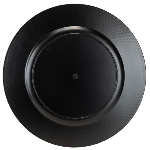 položky Ozdobný tanier okrúhly plastový dekoratívny tanier strieborný Ø33cm