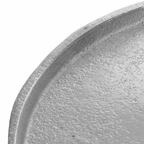 položky Dekoračný tanier hlinený Ø31cm strieborný