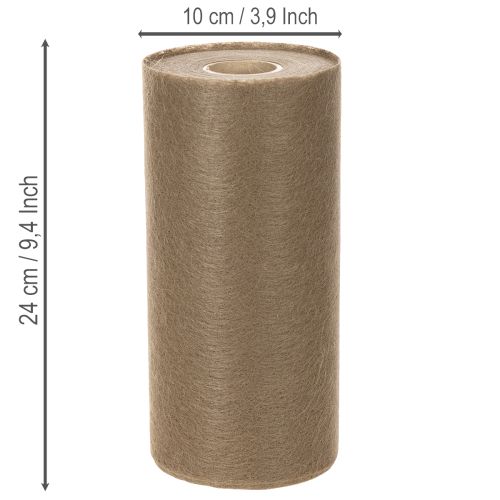 Netkaná rola na dekoráciu stola 24 cm x 25 m v hnedej farbe na slávnostné stoly | Floristik24.sk