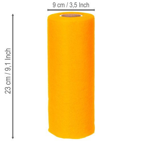 Netkaný prestierací stôl, žltý, 23 cm, moderná rolka na dekoráciu stola | Floristik24.sk