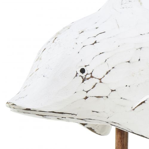 položky Dekorácia delfín Albasia Maritime drevená dekorácia biela 28×6,5×26cm