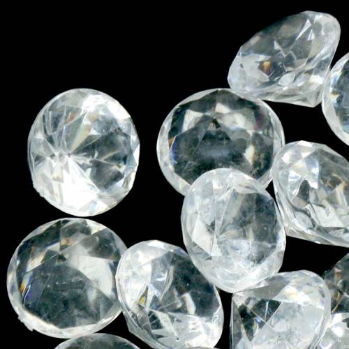 položky Ozdobné kamene diamant číry Ø2,8cm 150g stolová dekorácia