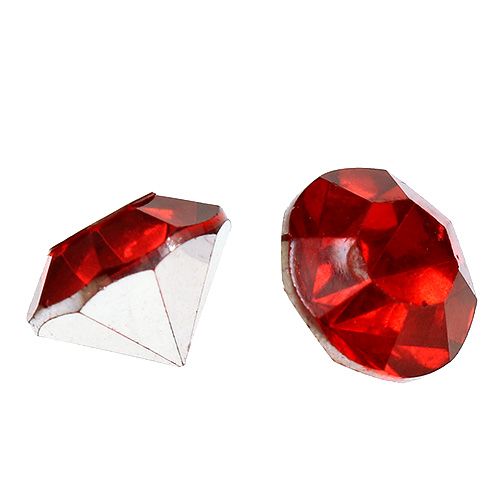 položky Diamanty akrylové 8mm červené 50g