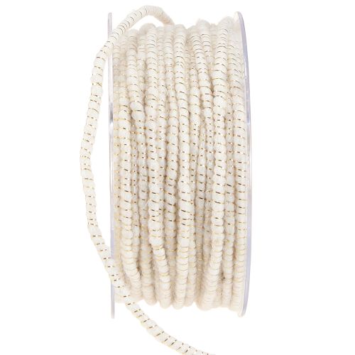 položky Knôt Glamour biely/zlatý s drôtom 33 m