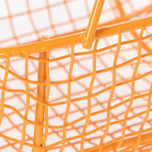 položky Drôtený košík s drevenou rukoväťou. Praktický dizajn. Ideálny na jarné dekorácie, do domácnosti a kancelárie. 17 cm, 6 kusov.