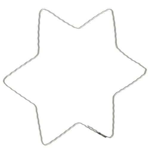 položky Drôtená hviezda vlna prsteň hviezdy na vianočný veniec 20cm 10 ks