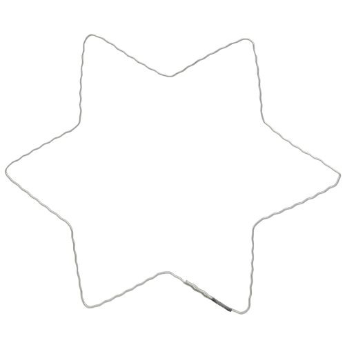 položky Drôtená hviezda vlna prsteň hviezdy na vianočný veniec 20cm 10 ks
