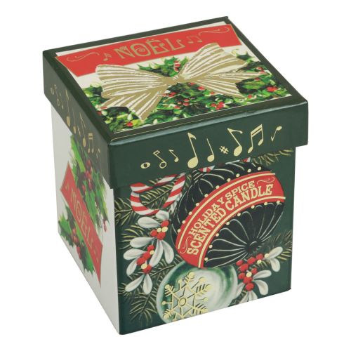 Floristik24 Vonná sviečka Vianočná sviečka sklenená biela vianočná sviečka 7,5cm