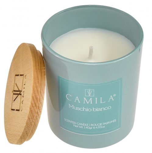 Vonná sviečka v pohári Camila White Musk Ø7,5cm V8cm