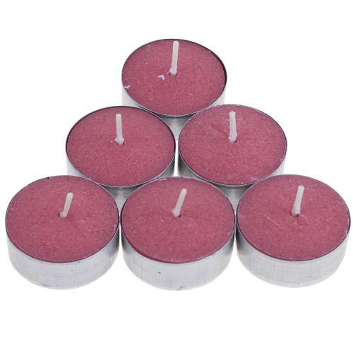 položky Vonné sviečky jahoda, čajová sviečka vôňa, izbová vonná sviečka Ø3,5cm V1,5cm 18 kusov