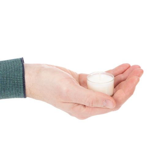 položky Vonné čajové sviečky s citronelou na romantické večery doma alebo v záhrade, 25 mm, 7 h, 18 kusov