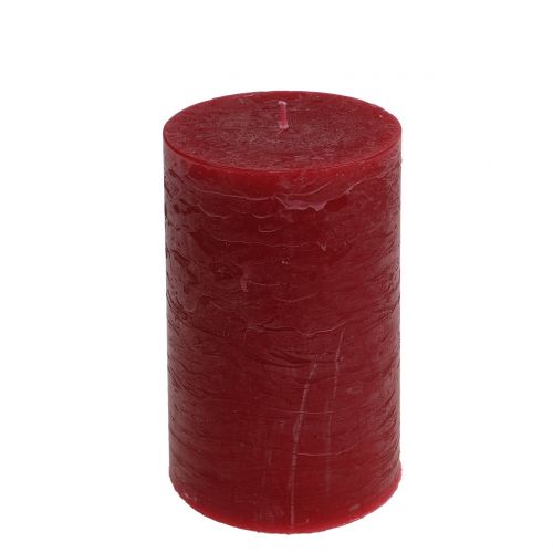 Jednofarebné sviečky tmavočervené 85x150mm 2ks