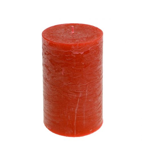 Jednofarebné sviečky oranžové 85x150mm 2ks