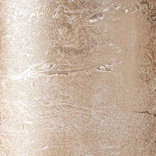 Floristik24 Jednofarebné sviečky platina 50x100mm 4 ks