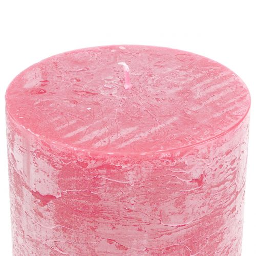 položky Jednofarebné sviečky ružové 50x100mm 4ks