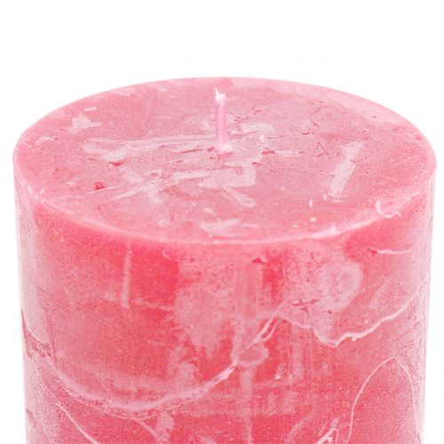 položky Jednofarebné sviečky ružové 60x80mm 4ks