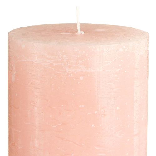 položky Ružové stĺpové sviečky 85 × 150 mm, jednofarebné, sada 2 kusov, ideálne na dekoráciu a romantiku