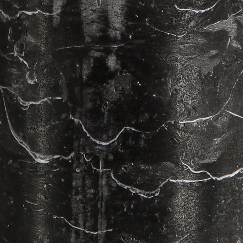 položky Čierne stĺpové sviečky, jednofarebné, 70 × 120 mm, sada 4 kusov - Rustikálne dekoratívne sviečky pre štýlovú výzdobu stola a aromaterapiu