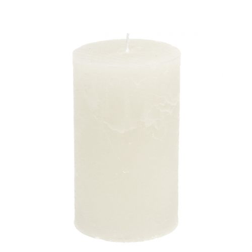 Jednofarebné sviečky biele 85x150mm 2ks